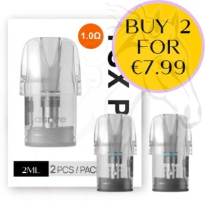 Aspire TSX Replacement Pods (2pack) 