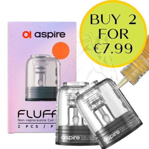 elfbar elfa master akku Aspire Fluffi Replacement Pod - Buy 2 For €7.99