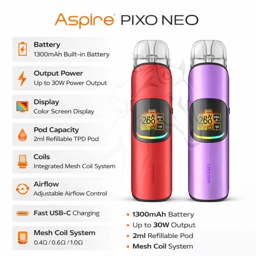 Aspire Pixo Neo Vape Kit – Aspire