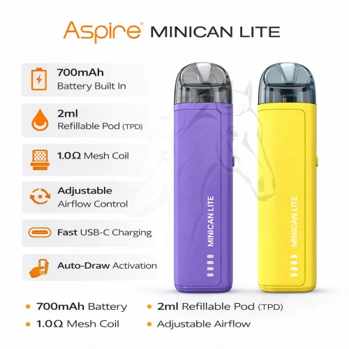 Aspire Minican Lite Kit 1200mAh Pod