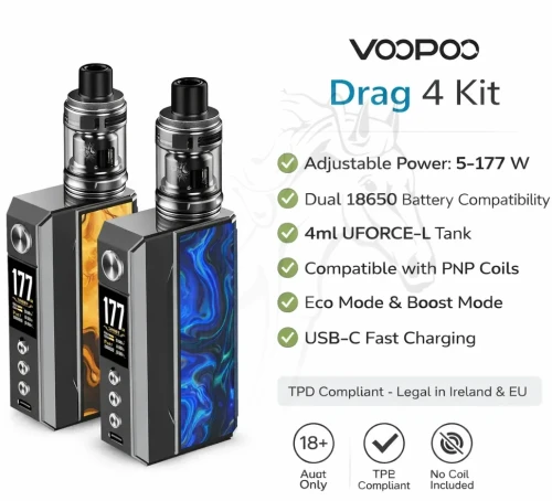 VOOPOO Drag 4 Kit 177W Dual 18650