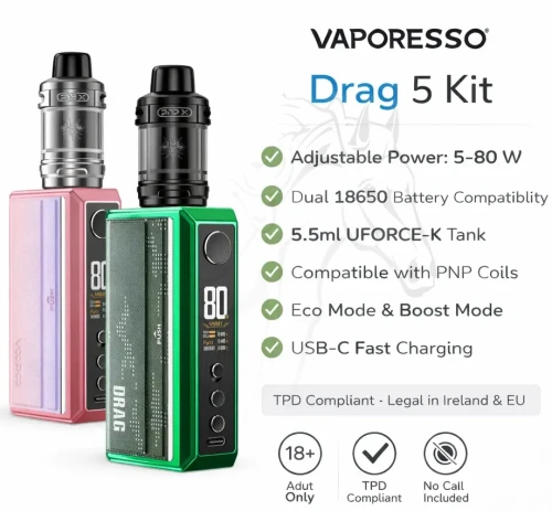 VOOPOO Drag 5 Kit Dual 18650