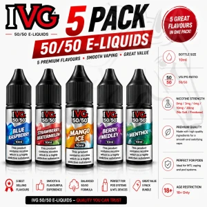 IVG 50/50 E-Liquids 5 Pack