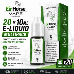 EirHorse 20 Pack E-Liquid Bundle