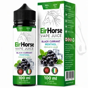 EirHorse Blackcurrant Menthol 100ml Shortfill 
