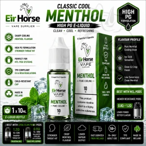 EirHorse Menthol E-Liquid 