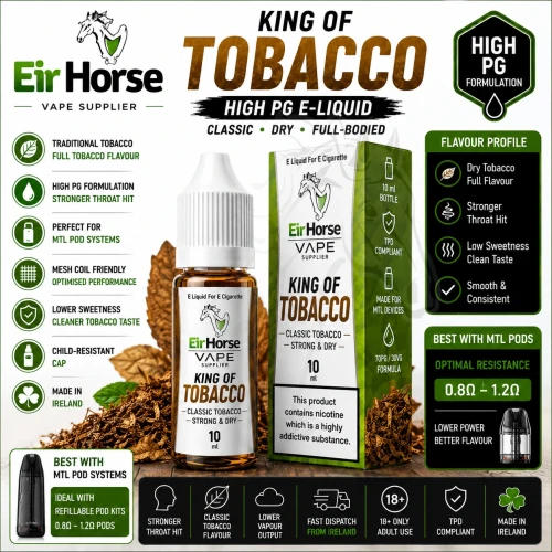 eirhorse-king-of-tobacco-e-liquid-ireland.webp