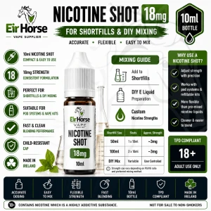 Eirhorse Nicotine Shot 18mg 