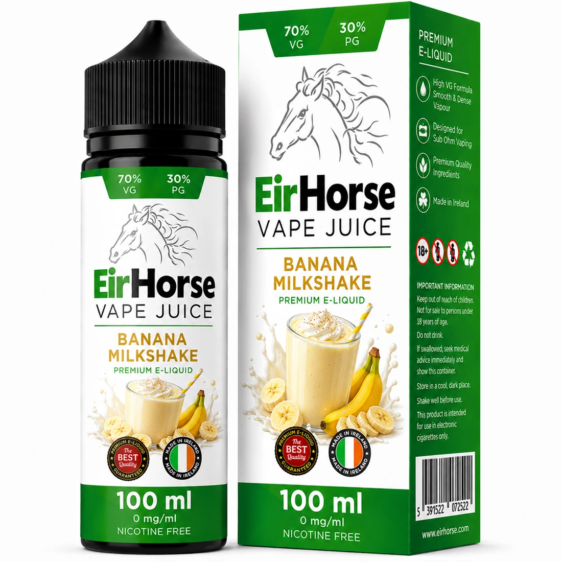 Banana Milkshake Vape Juice 100ml